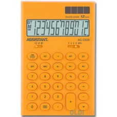 Калькулятор настольный Assistant AC-2329 12-разрядный AC-2329 Желтый, белый